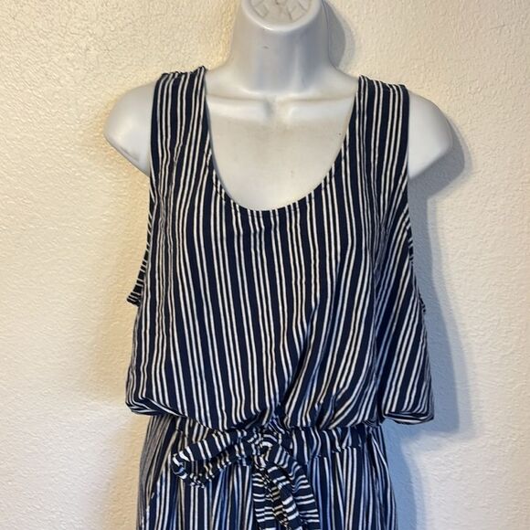 Vineyard Vines Striped Drawsting Jumpsuit XL - Picture 4 of 6